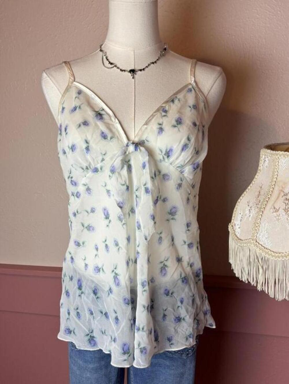 cottage fairy babydoll top une femme white purple 10 13 lolita coquette bow